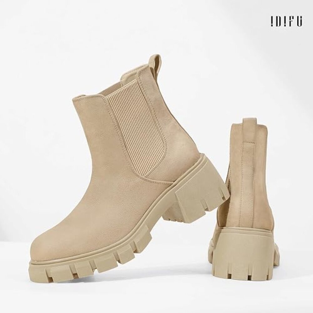19 - NIB Chelsea Boots Women Ankle Boots - Picture 3 of 5